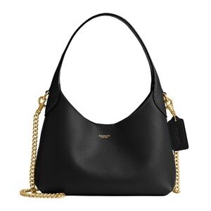New Coach Brooklyn Shoulder Bag 23 with Gold Chain